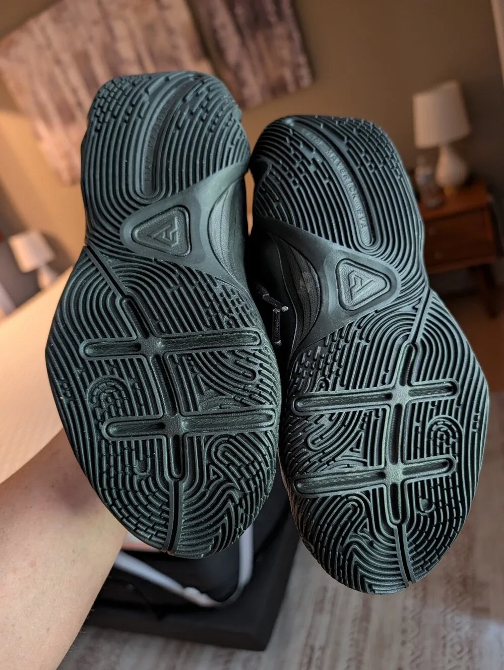 Nike Kids Black and Gold Giannis Immortality 4 Sneakers - Picture 2 of 4